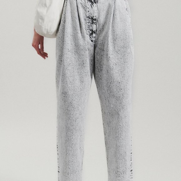 Rachel Comey Killian Pant Size 4 in Cement Acid Wash Japanese Denim NEW - Picture 2 of 11